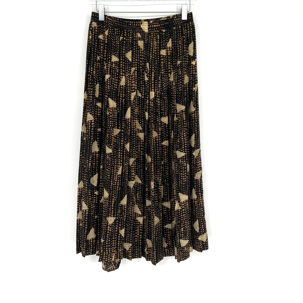 Vtg Campus Casuals of California Skirt Womens 7/8 Pleated Preppy Boho‎ Academia
